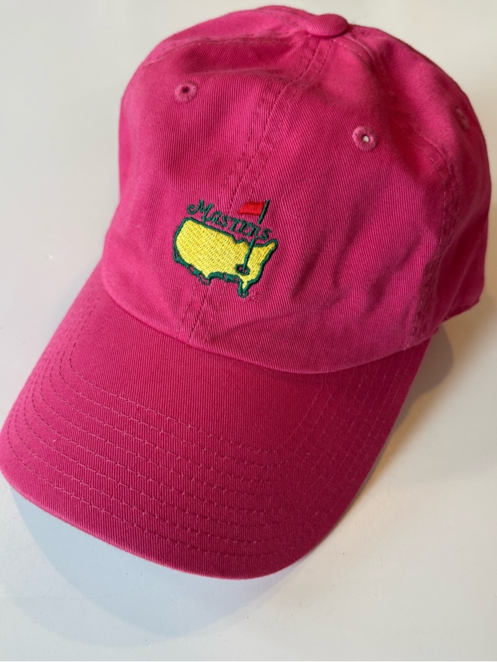 The Masters by American Needle || Embroidered Logo Baseball Cap Hat Pink
